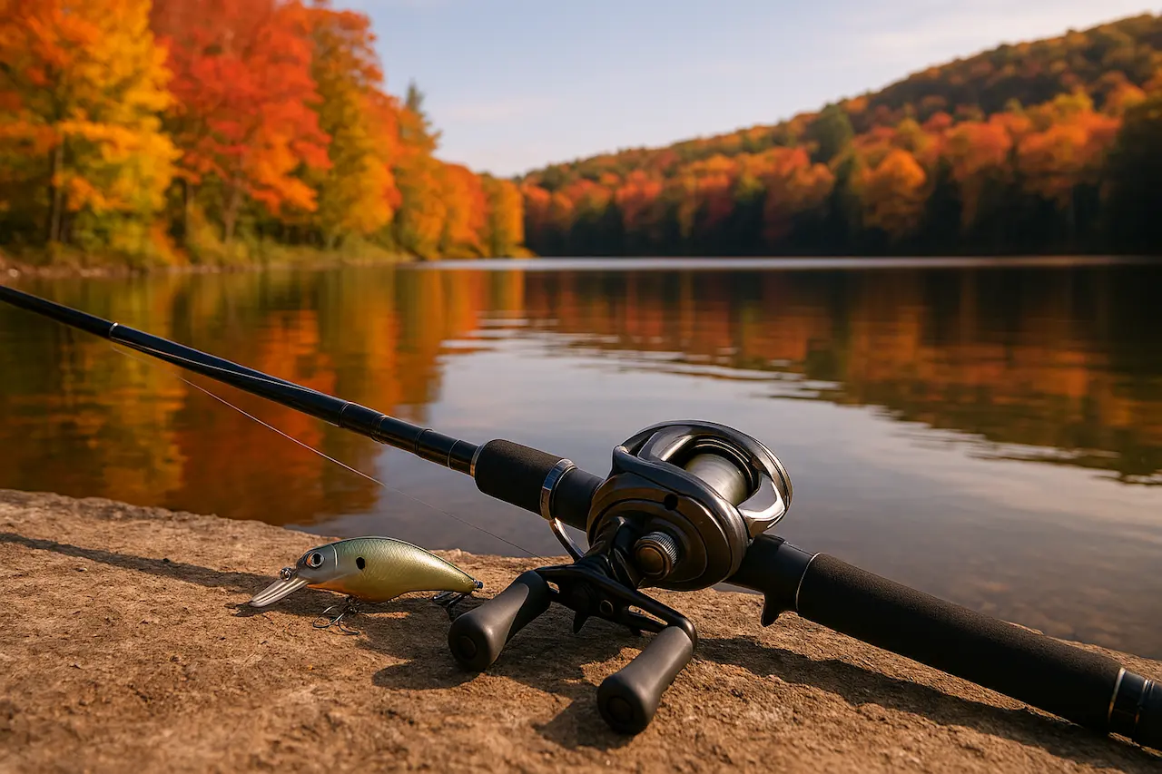 秋のバスフィッシングフィールド