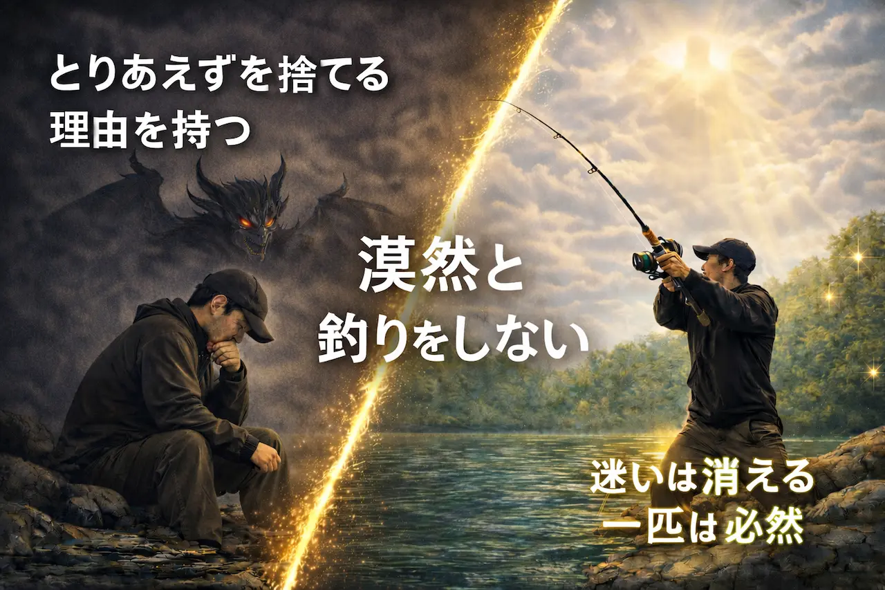 理由を持たせる釣りのイメージ