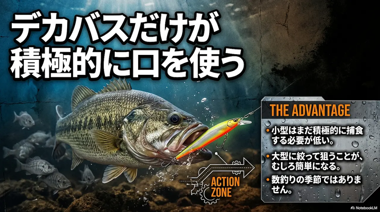 プリスポーン前期はデカバスだけが積極的に捕食する