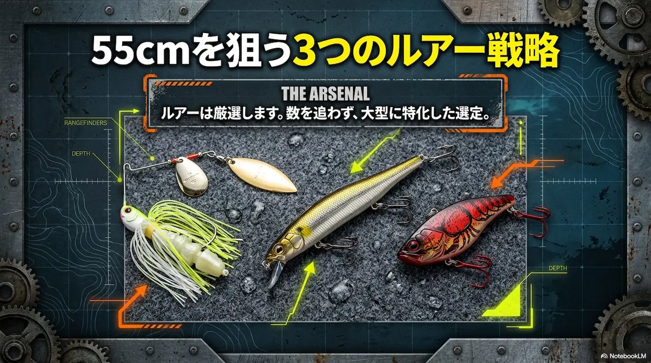 プリスポーン前期に55cmを狙うルアー戦略