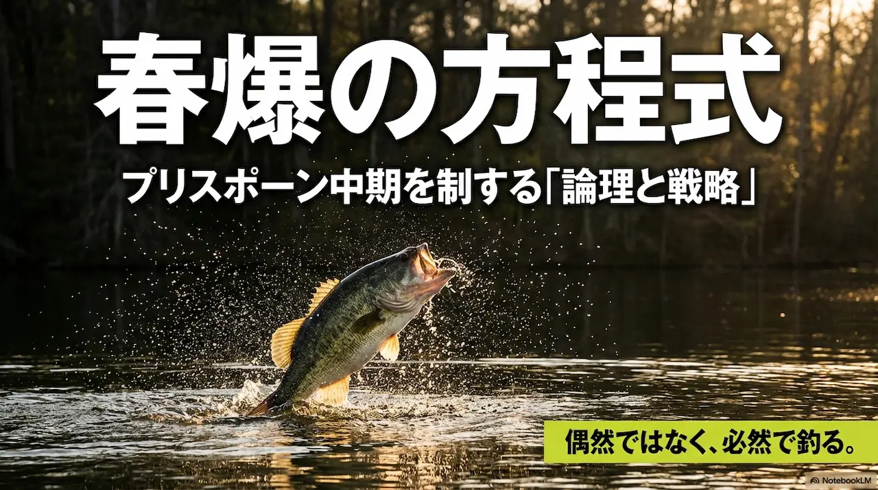 春のバス釣り｜プリスポーン中期に春爆を起こす理論と戦略