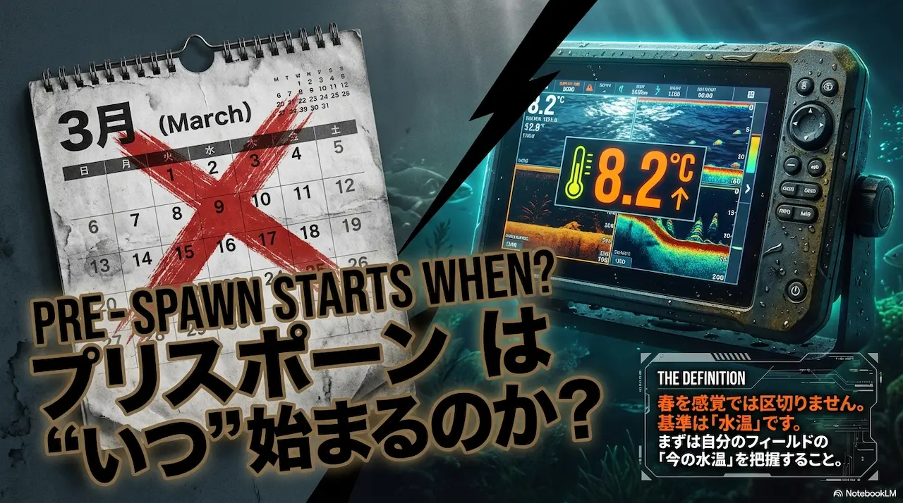 春のバス釣り｜プリスポーンはいつ始まるのか？水温8.2℃が基準
