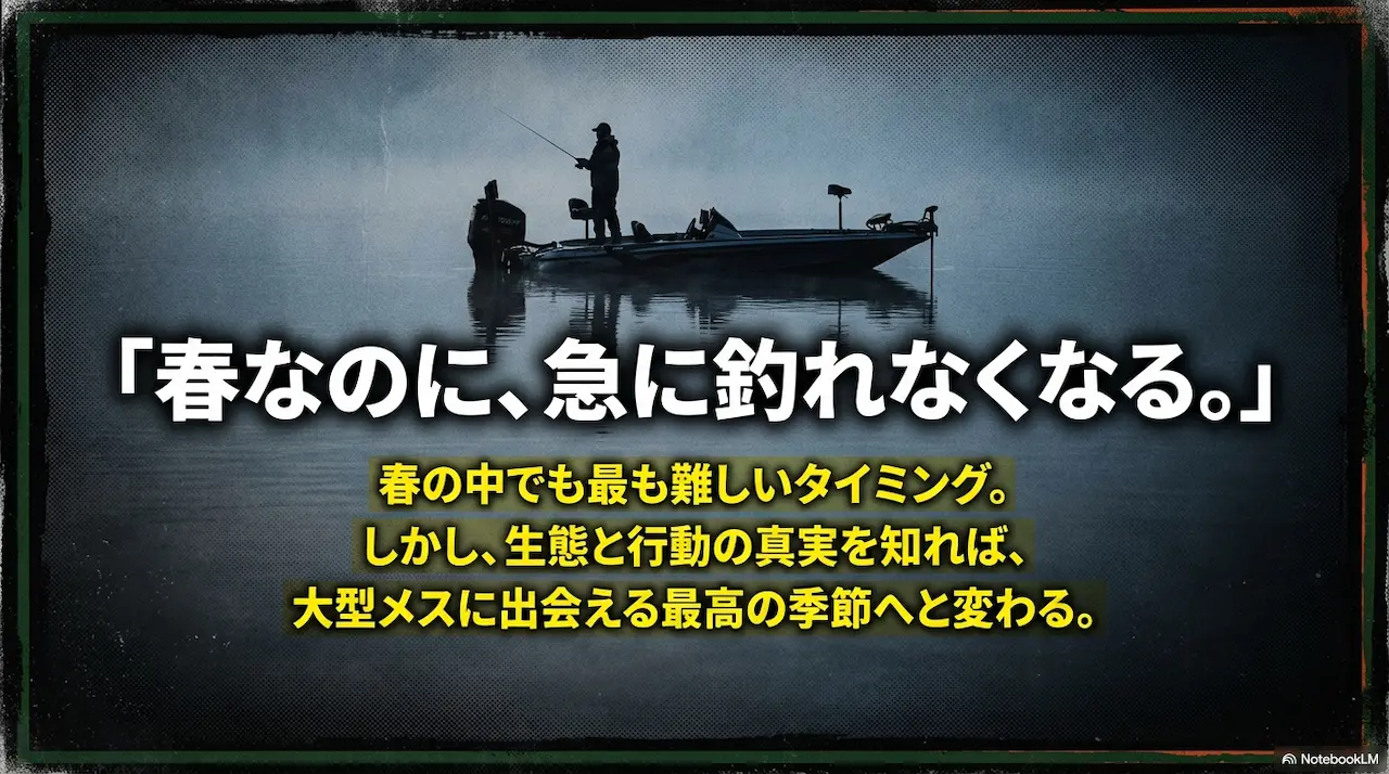 春なのに急に釣れなくなる理由｜プリスポーン後期のブラックバスの行動変化